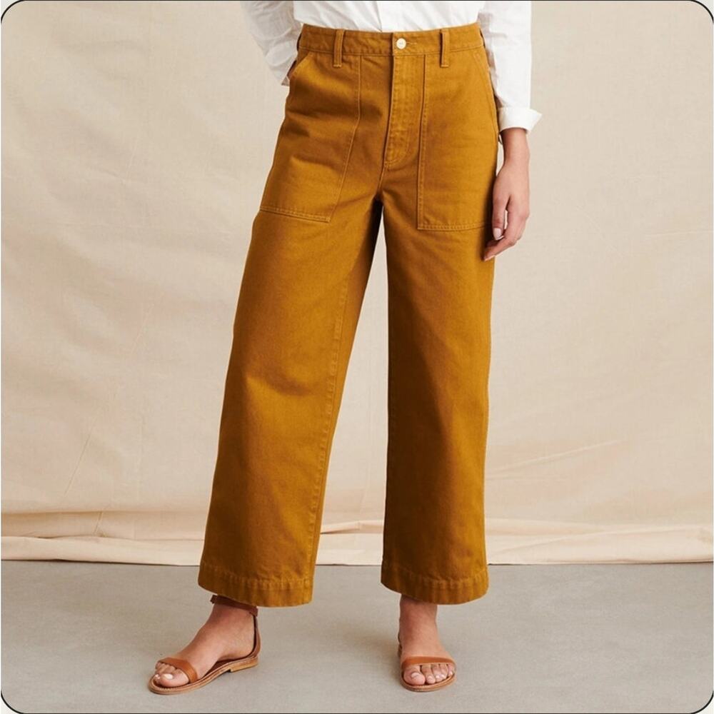 Alex Mill Mustard Ankle Cropped Pants